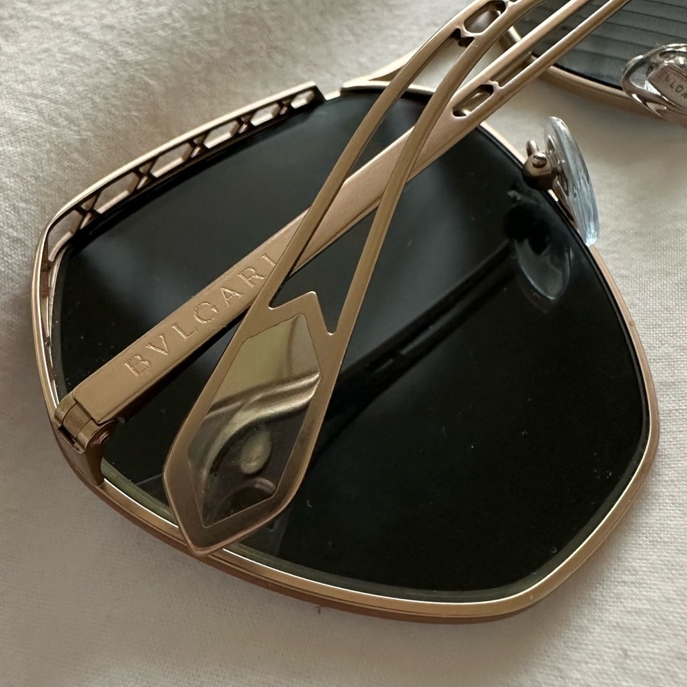 Bvlgari rose gold sunglasses